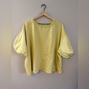 Women’s We the Free puff sleeve short sleeve blossom top size large